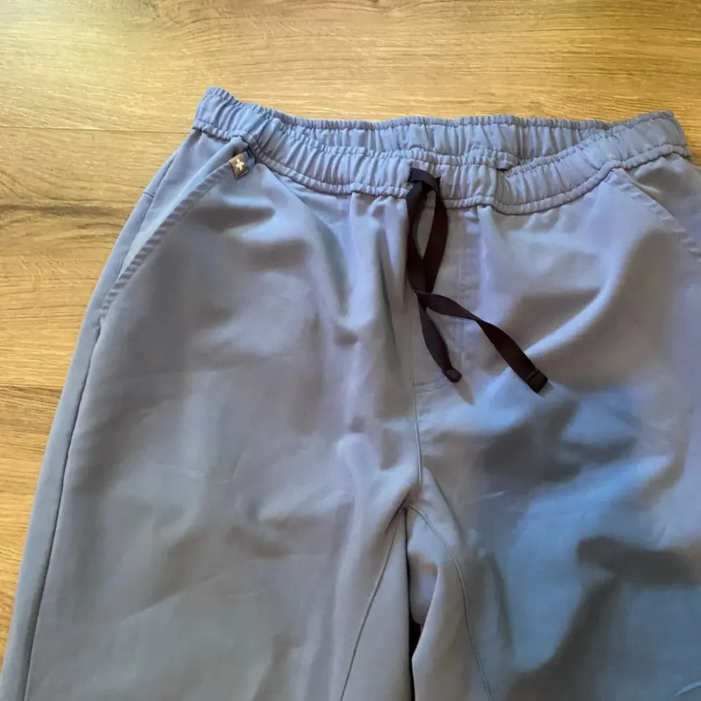 FIGS Ceil Blue Leon Top Tansen Jogger Pants Scrub Set Uniform Men's size Medium